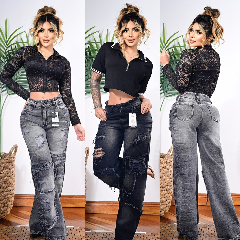 Jean Baggui Dama Destroyed Premium
