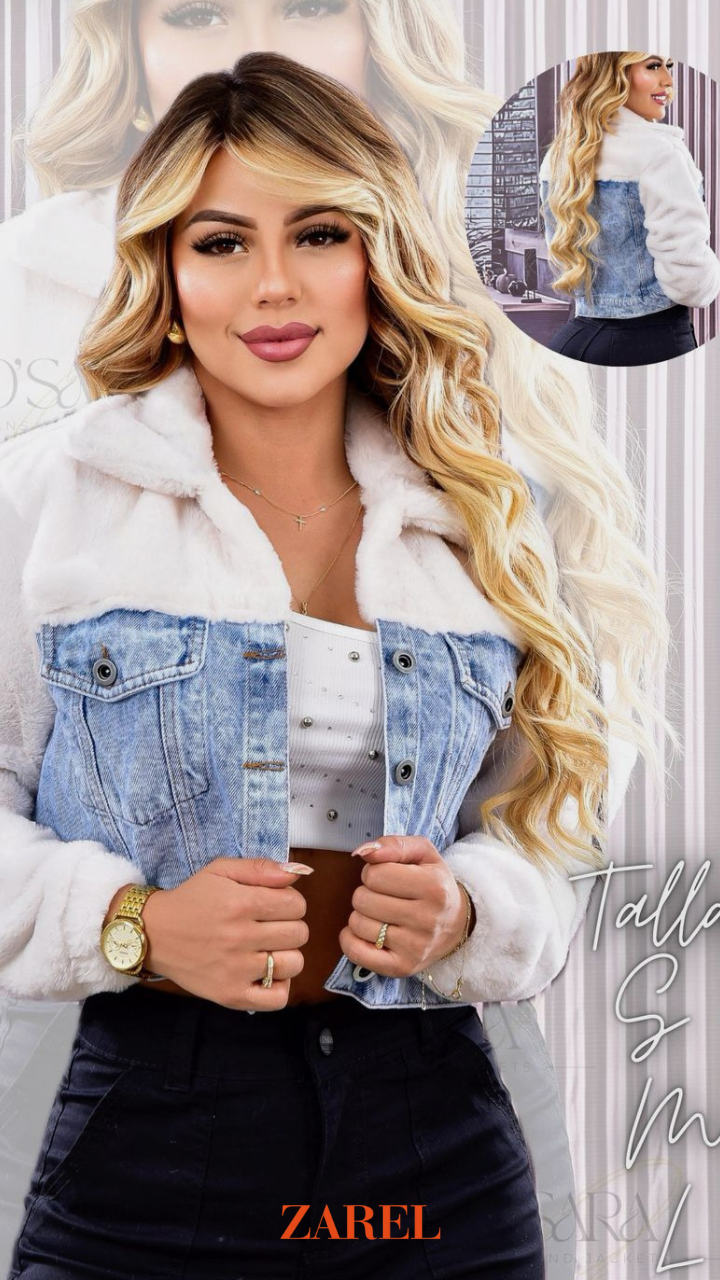 Chaqueta Denim & Teddy ❤️‍🔥
