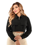 Chaqueta tipo crop para dama